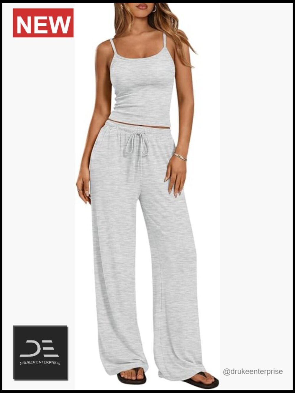 Women's 2 Piece Lounge Set – Soft Matching Vacation Outfit Travel Airport